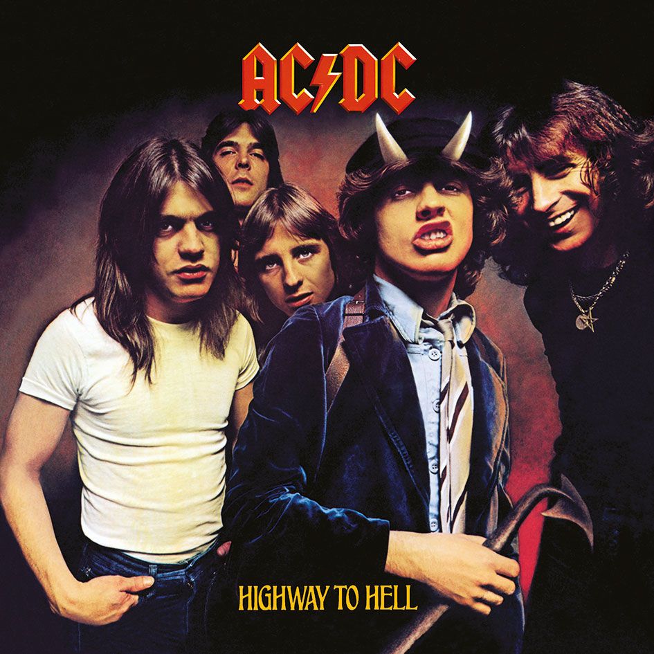 AC/DC tableau toile encadr Highway To Hell 40 x 40 cm