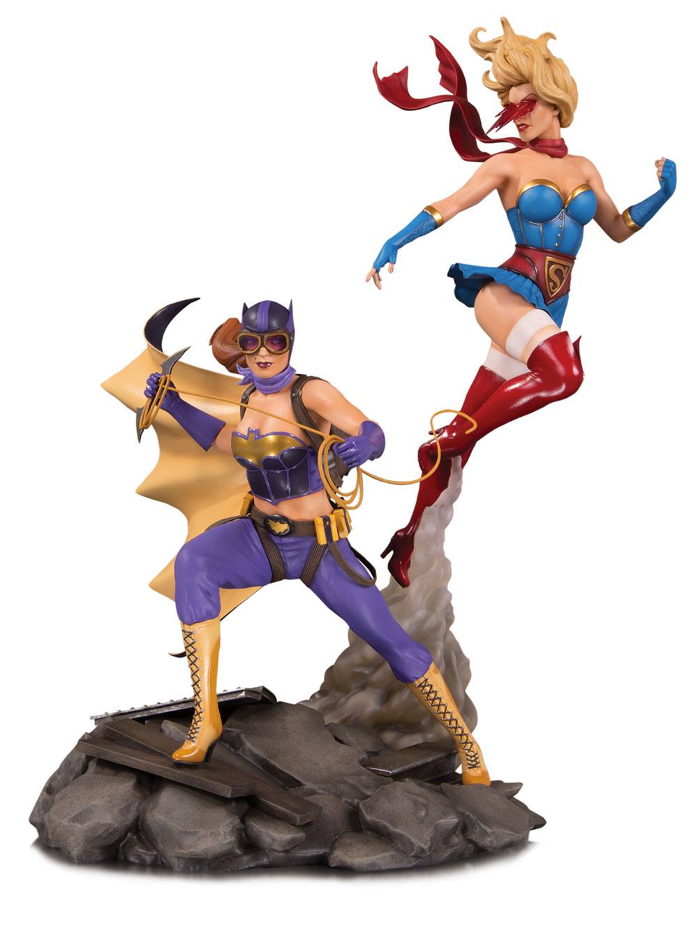 DC Bombshells statuette Batgirl & Supergirl Celebration 38 cm