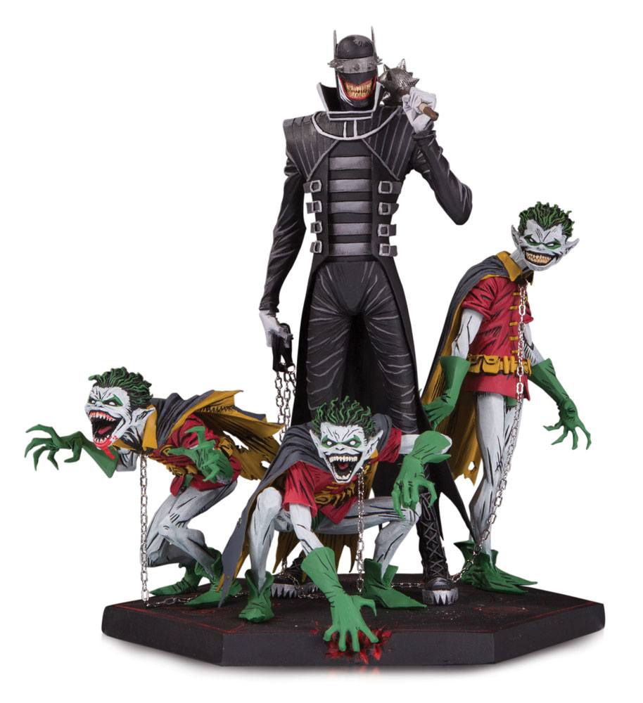 Dark Nights Metal statuette Deluxe Batman Who Laughs & Robin Minions 21 cm