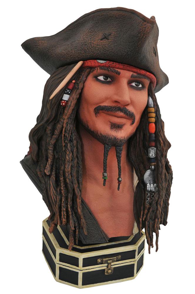 Pirates des Carabes Legends in 3D buste 1/2 Jack Sparrow 25 cm