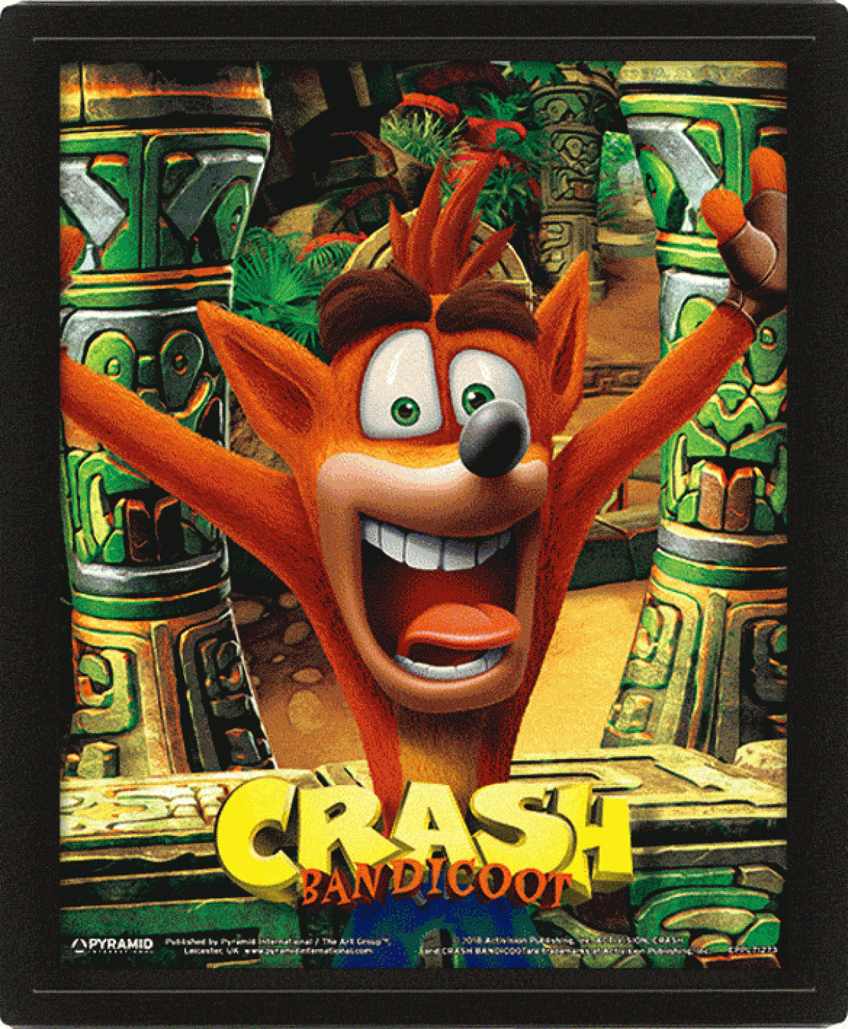 Crash Bandicoot pack posters effet 3D encadr Mask Power Up 26 x 20 cm (3)