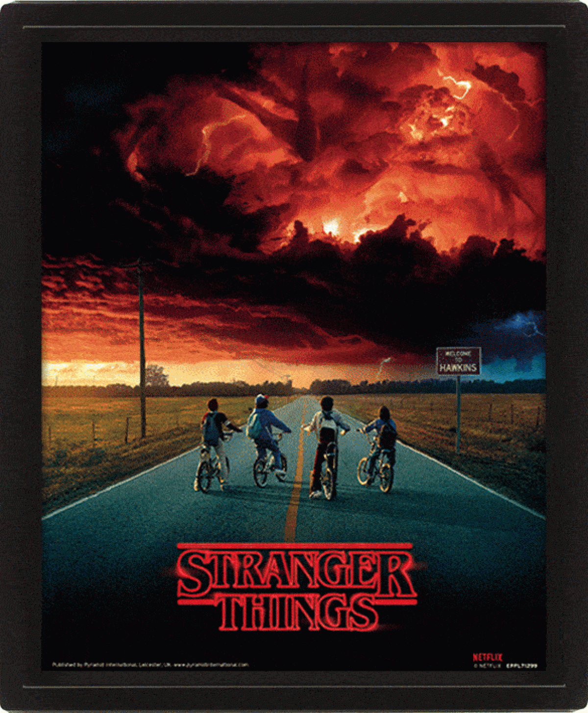 Stranger Things pack posters effet 3D encadr Mind Flayer 26 x 20 cm (3)