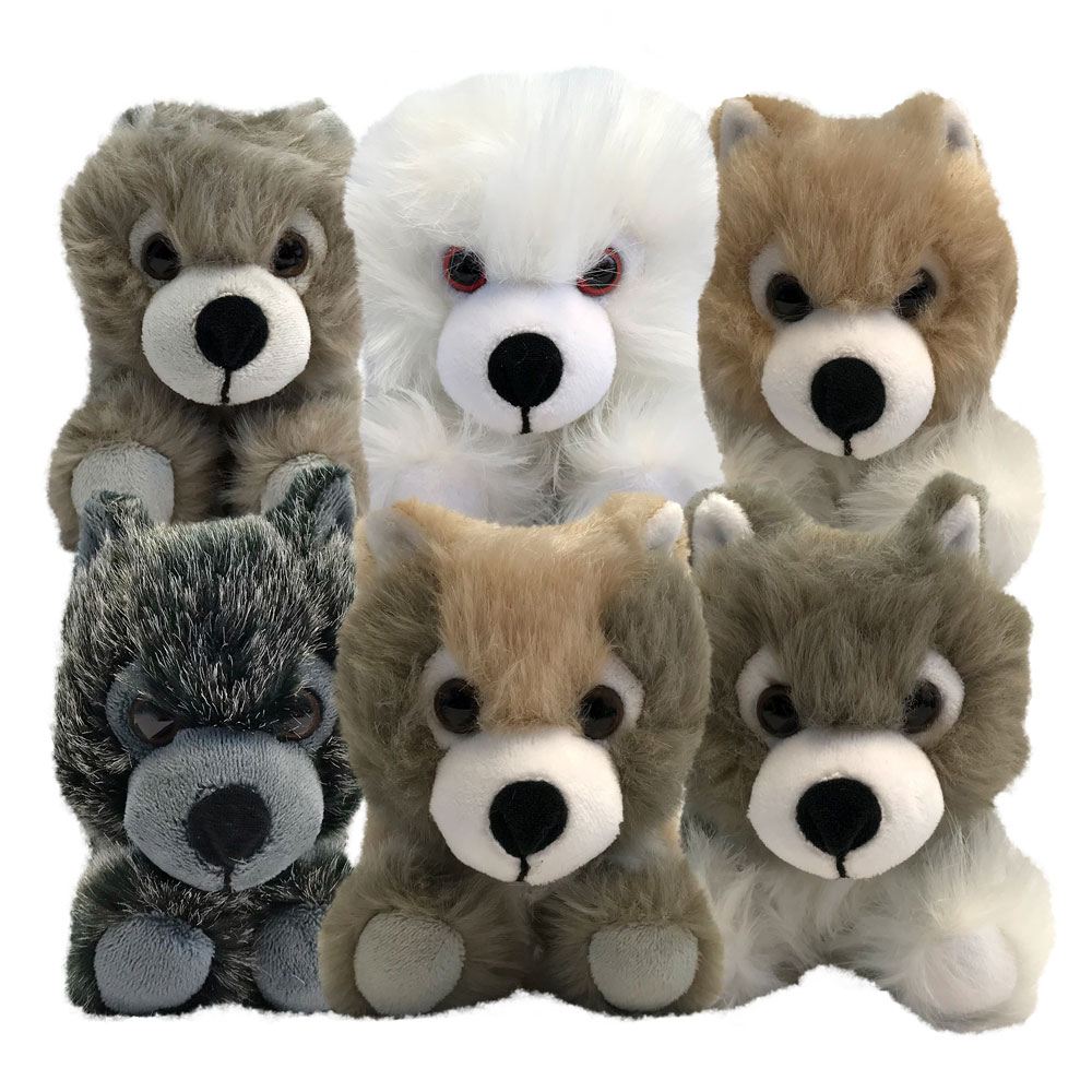 Game of Thrones pack 6 peluches bbs Loups SDCC 2018 Exclusive 20 cm