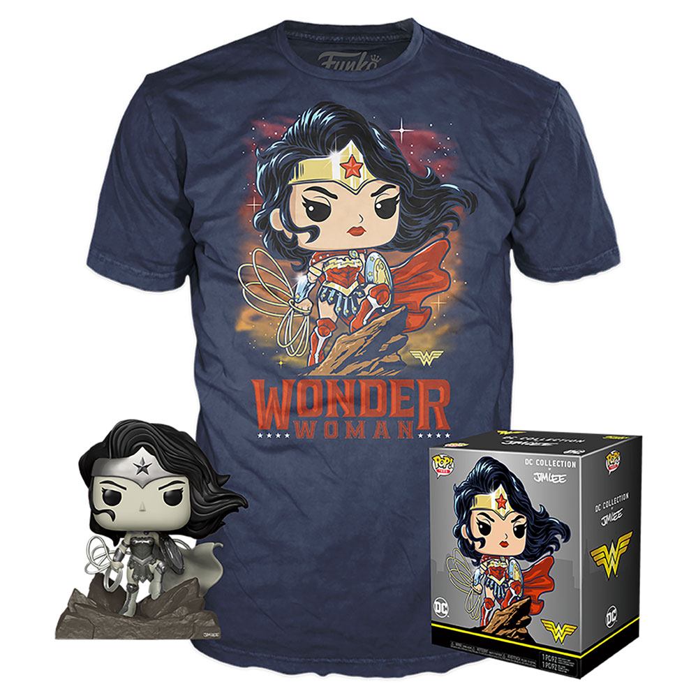 DC Jim Lee POP! & Tee set figurine et T-Shirt Wonder Woman heo Exclusive (L)