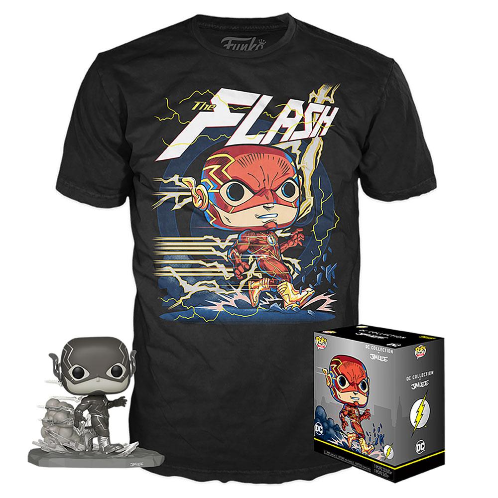 DC Jim Lee POP! & Tee set figurine et T-Shirt Flash heo Exclusive (L)