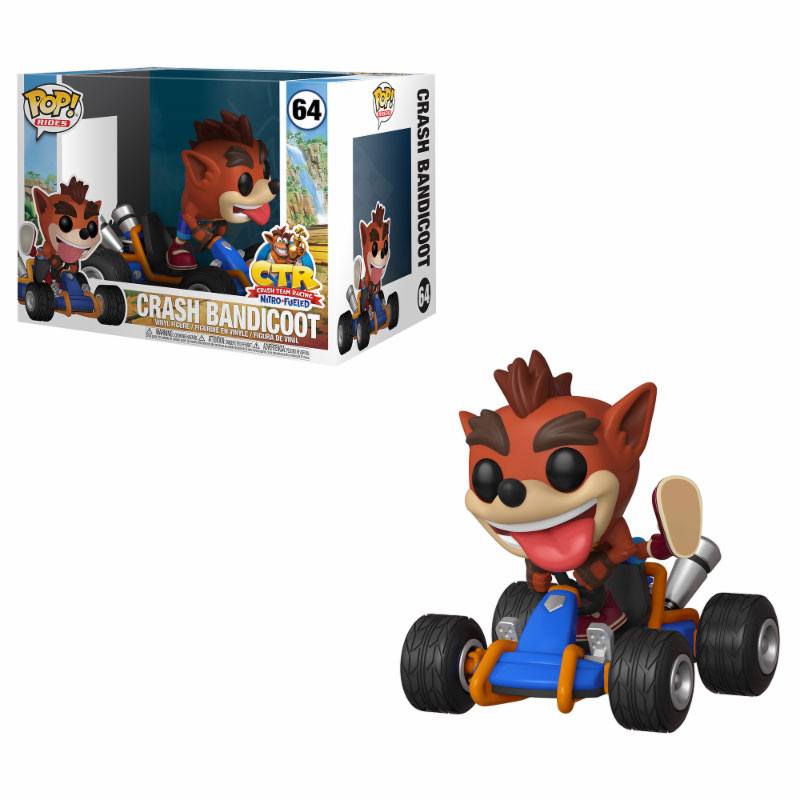 Crash Team Racing POP! Rides Vinyl figurine Crash Bandicoot 15 cm