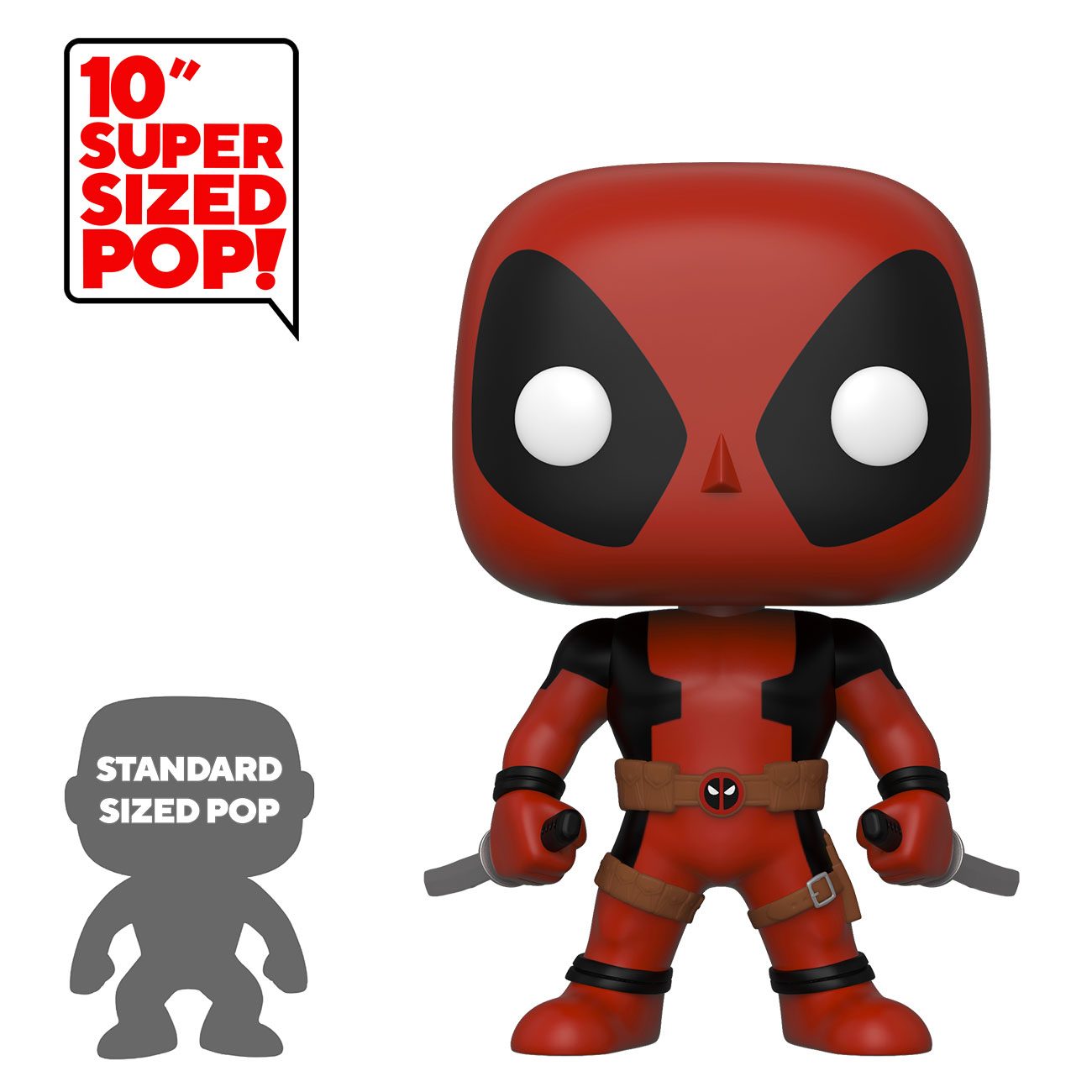 Deadpool Super Sized POP! Vinyl figurine Two Sword Red Deadpool 25 cm