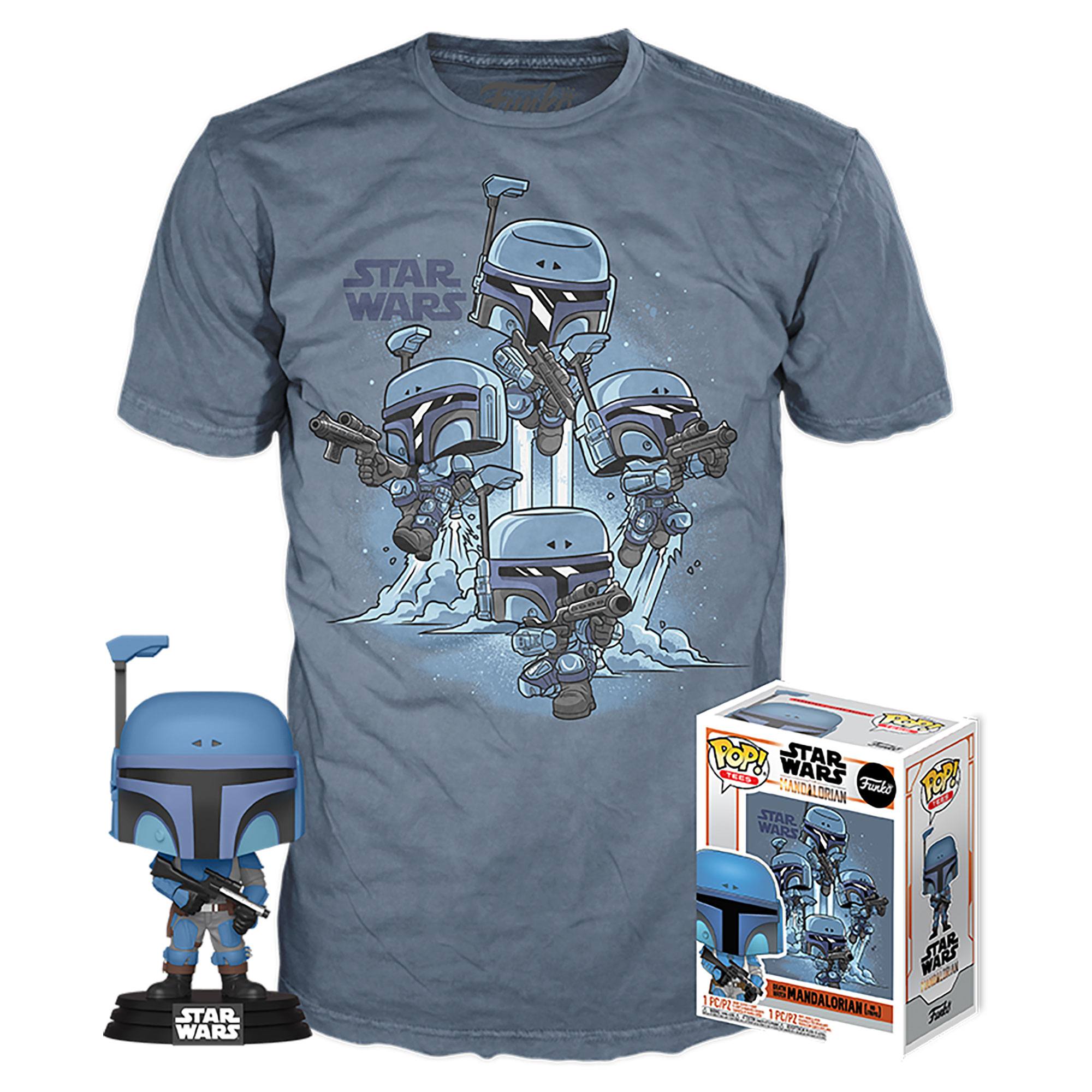 Star Wars The Mandalorian POP! & Tee set figurine et T-Shirt The Mandalorian (L)