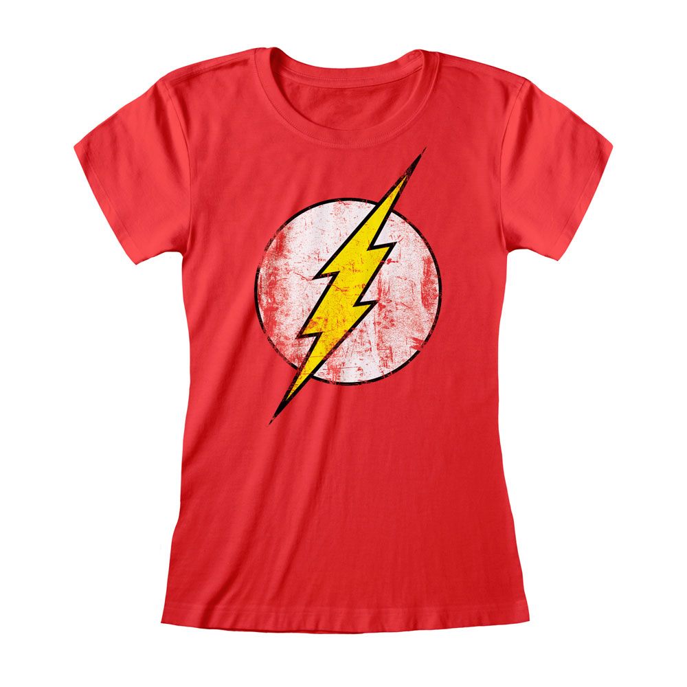 DC Comics T-Shirt femme Flash Distressed Logo (M)