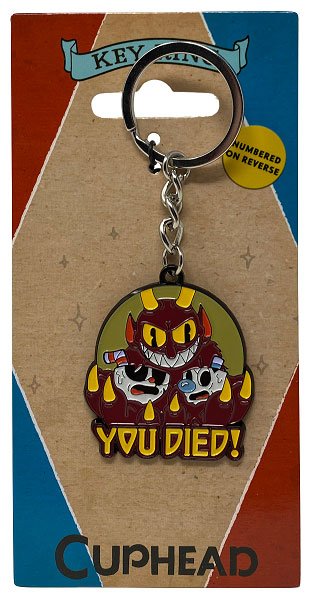 Cuphead porte-cls mtal You Died! Limited Edition 4 cm