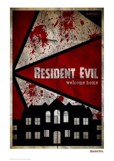 Resident Evil lithographie Welcome Home 42 x 30 cm