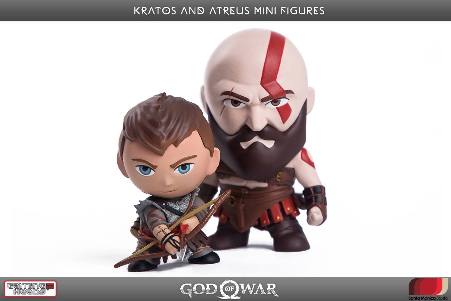 God of War pack 2 figurines PVC Kratos & Atreus 7 - 9 cm