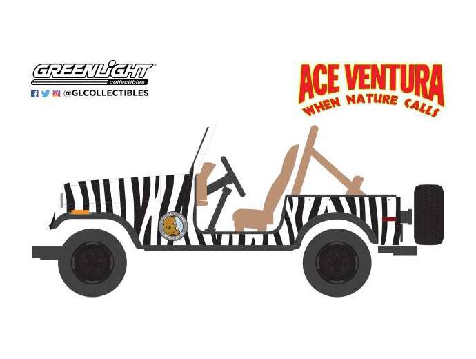 Ace Ventura en Afrique 1976 Jeep CJ-7 1/64 mtal