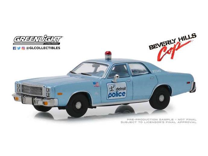 Le Flic de Beverly Hills 1977 Plymouth Fury Detroit Police 1/43 mtal
