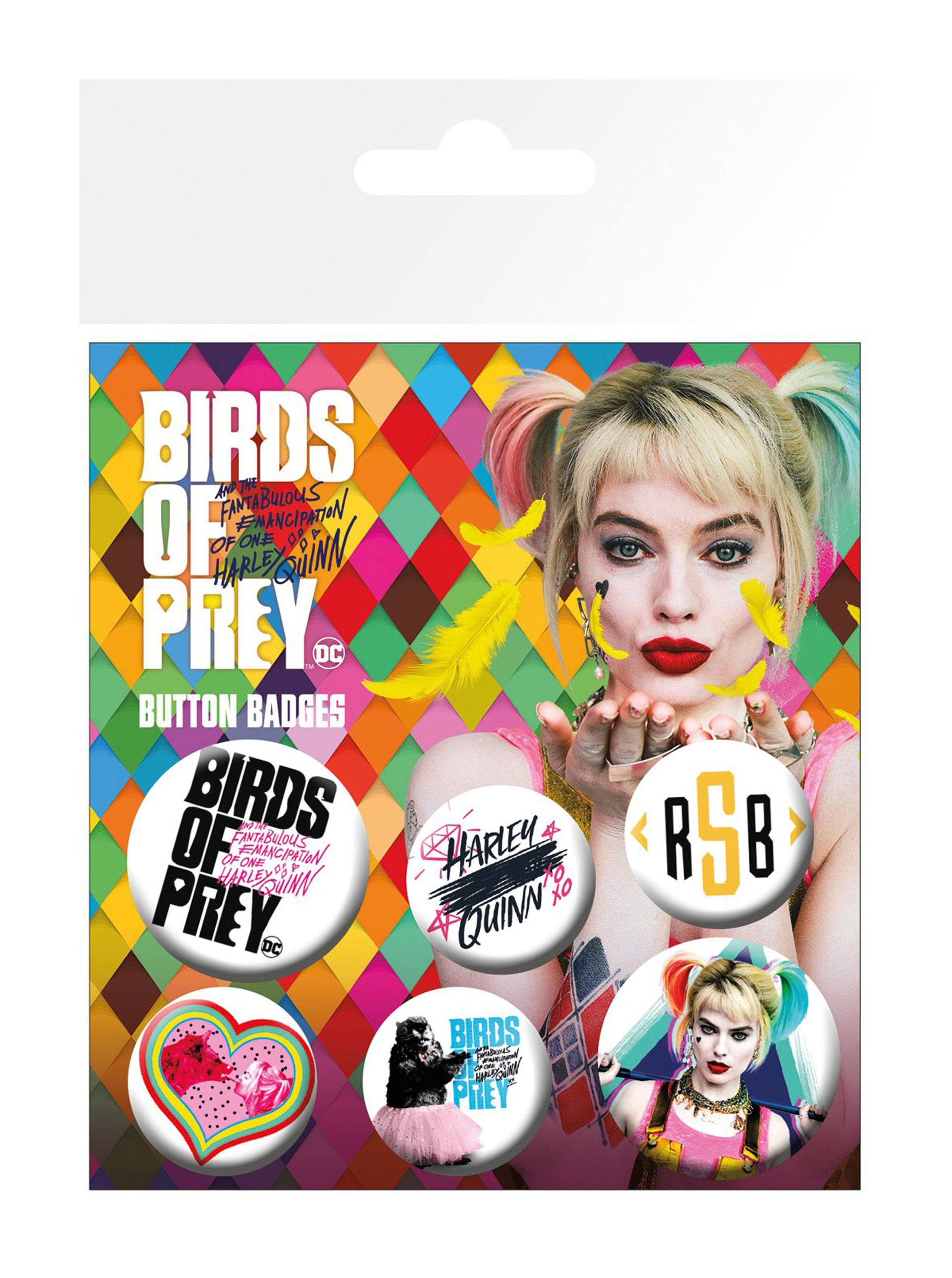 Birds of Prey pack 6 badges Mix