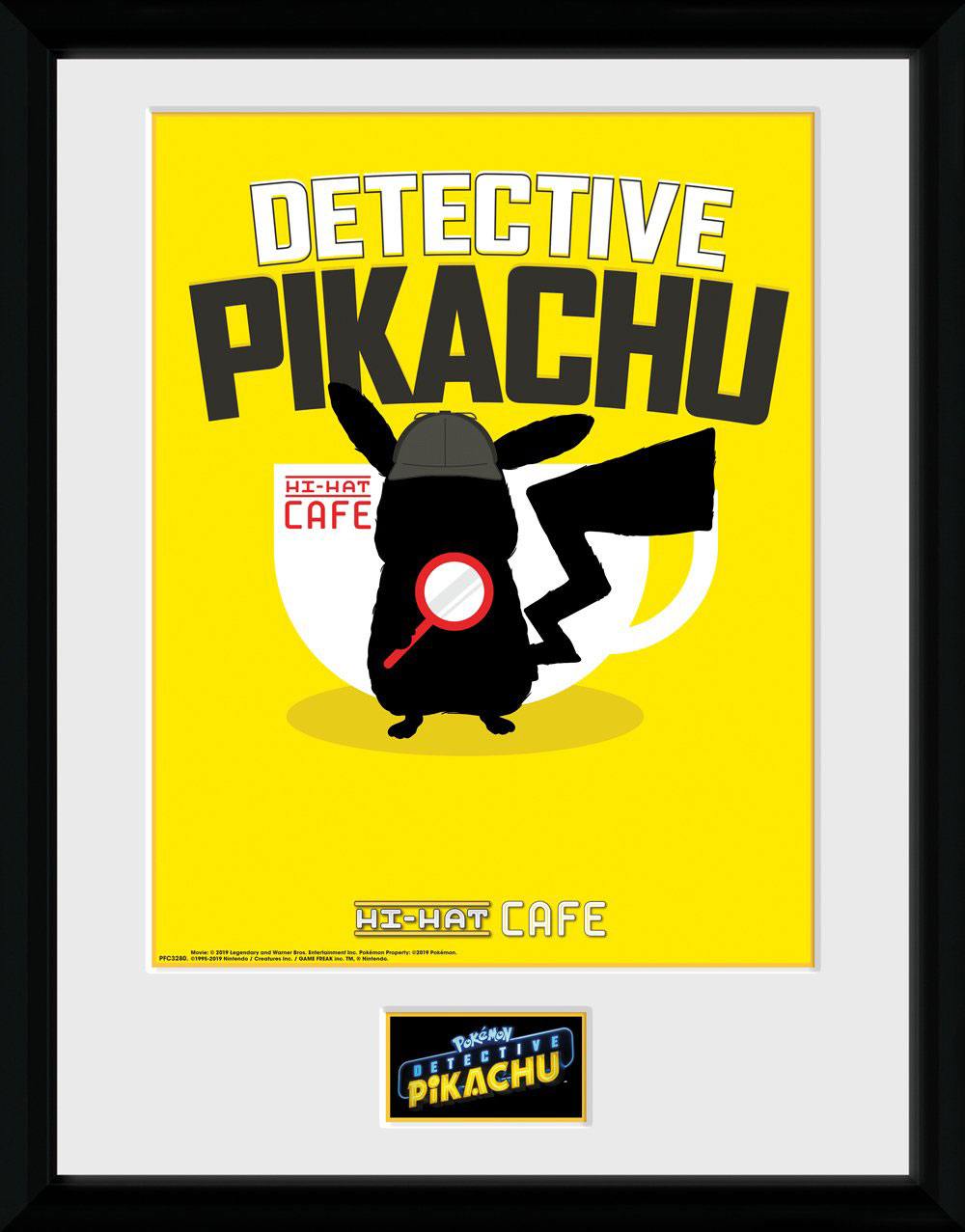 Pokmon : Dtective Pikachu poster encadr Coffee 45 x 34 cm