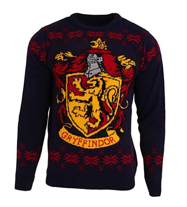 Harry Potter Sweater Christmas Jumper Gryffindor (L)