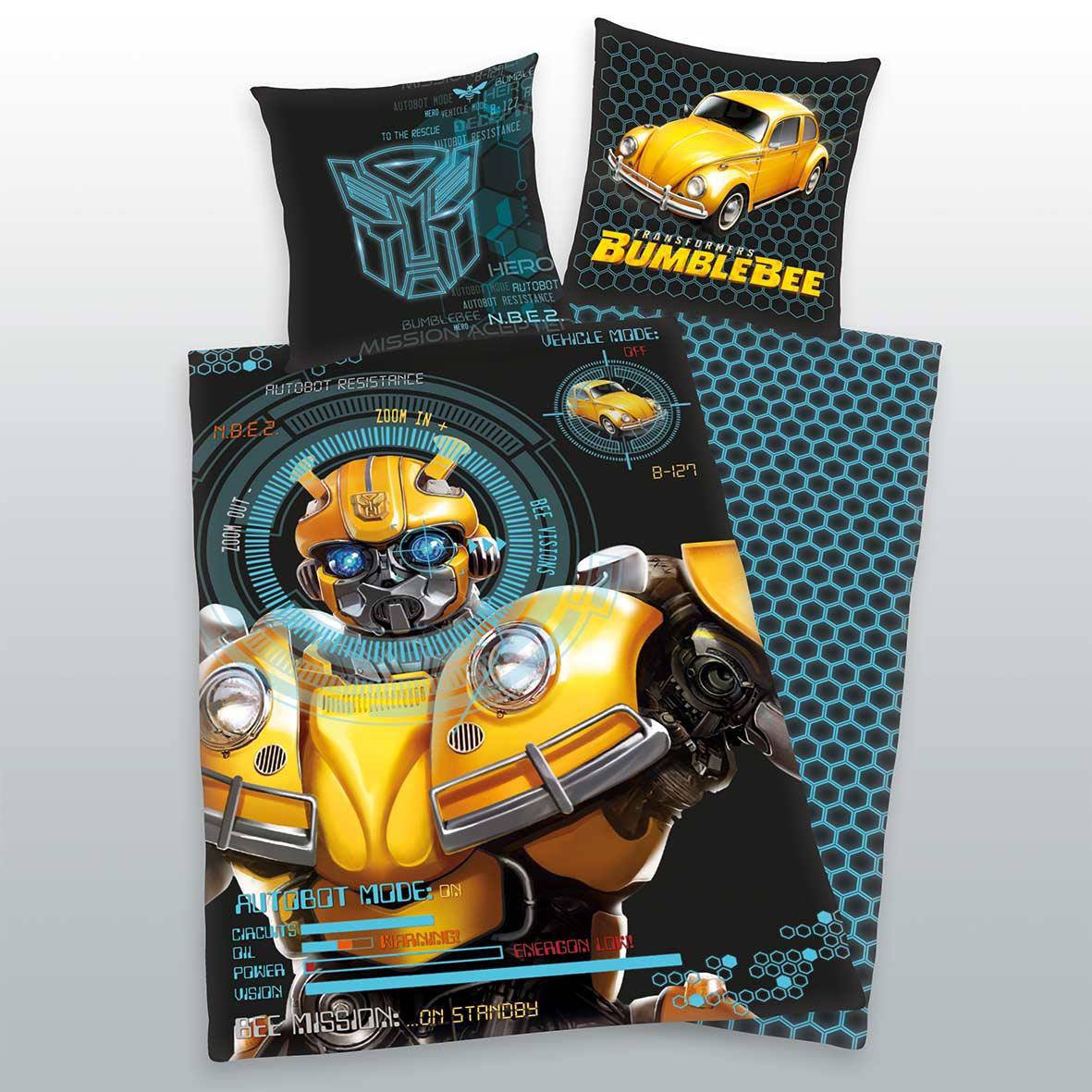 Transformers Bumblebee parure de lit 135 x 200 cm / 80 x 80 cm