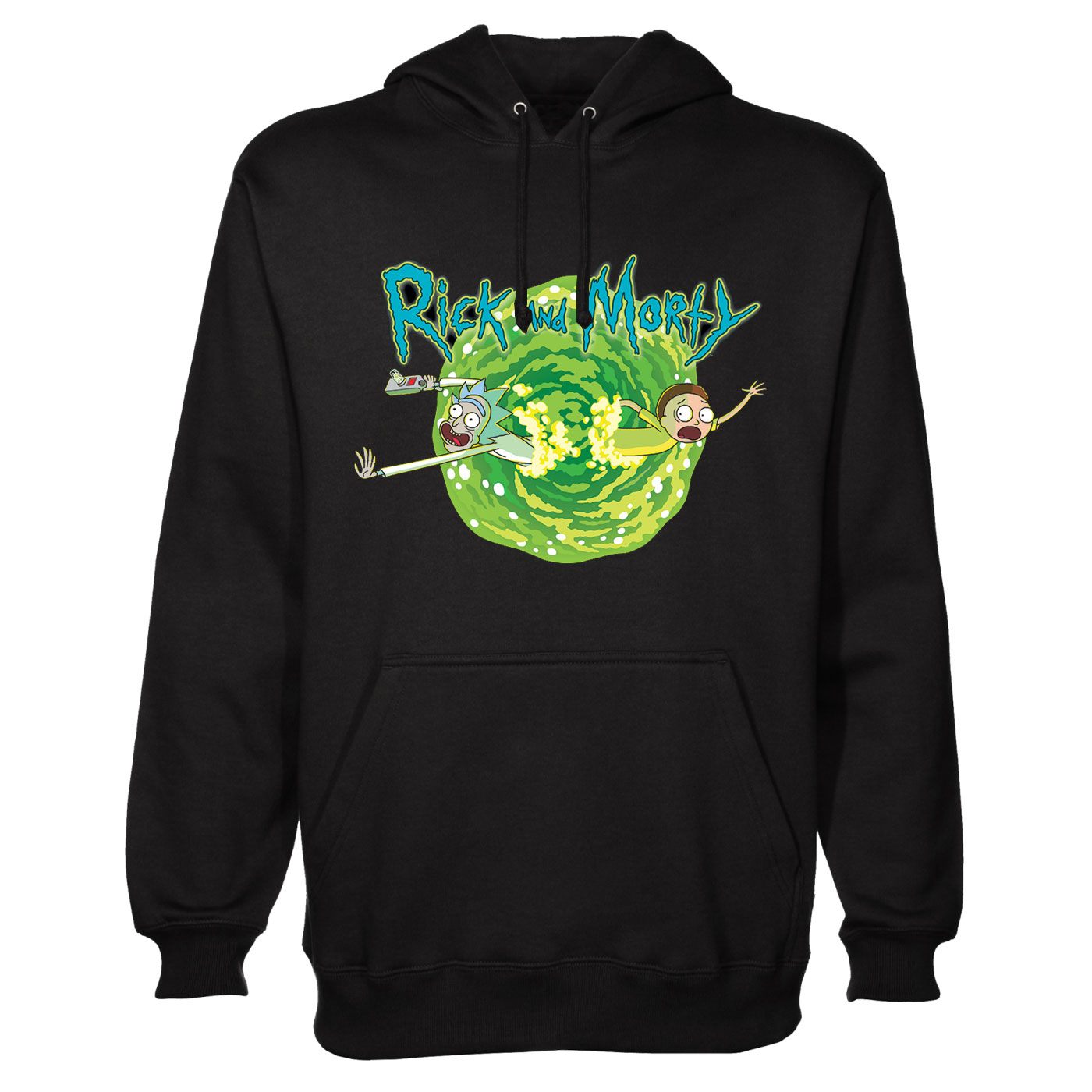 Rick et Morty sweater  capuche Black Portal  (S)
