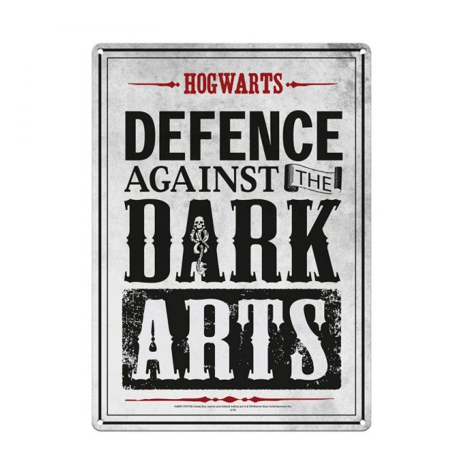 Harry Potter panneau mtal Dark Arts 21 x 15 cm