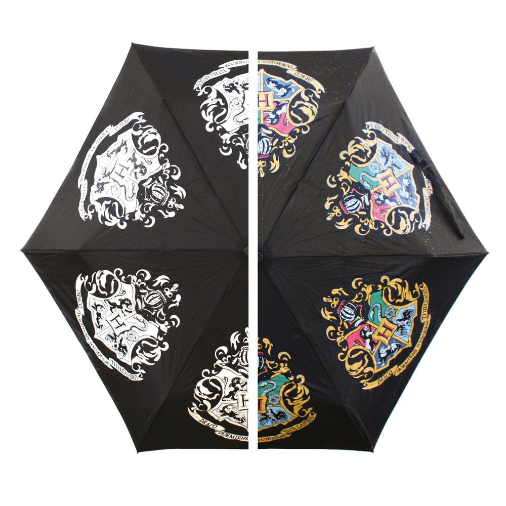 Harry Potter parapluie changeant de couleur Hogwarts Slogan