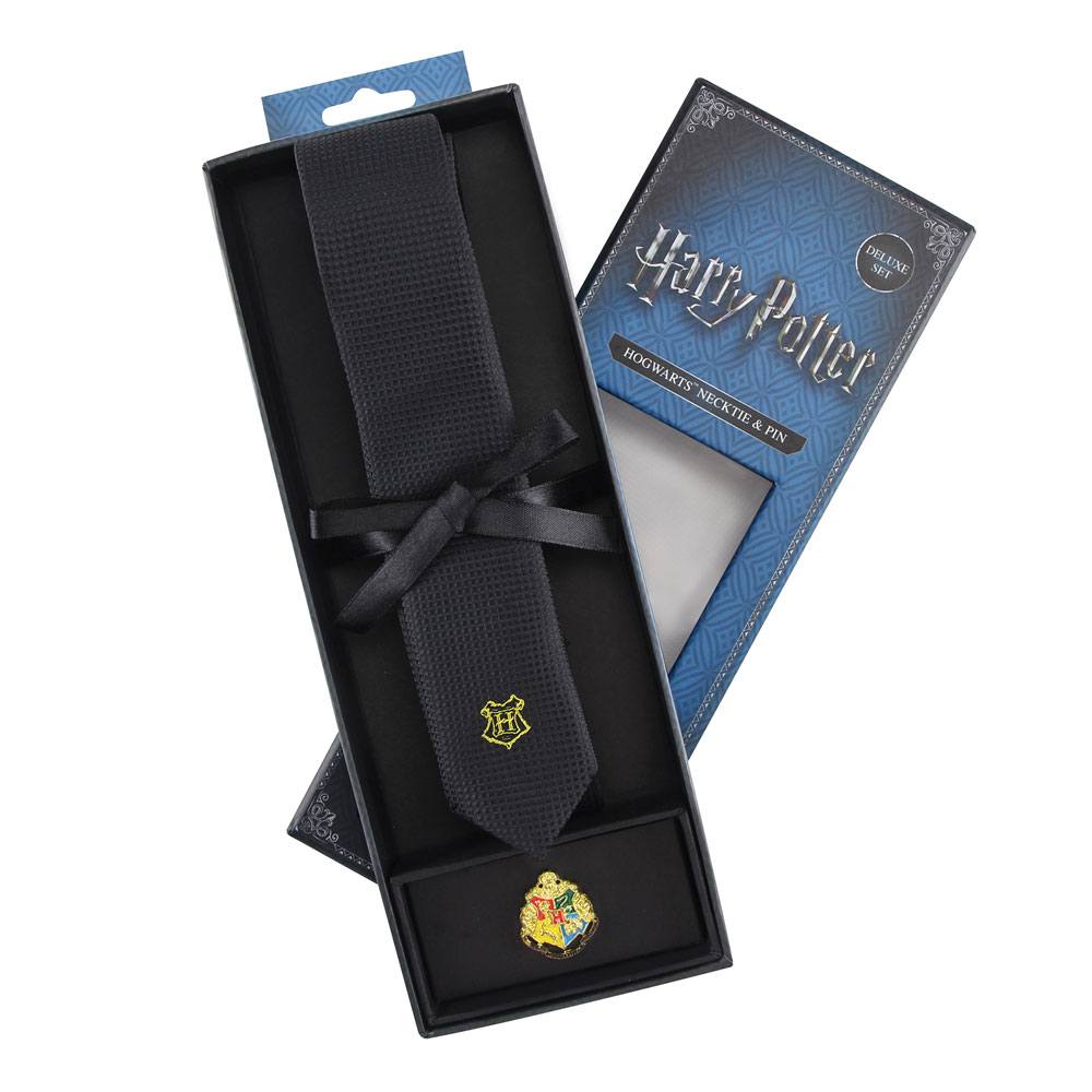 Harry Potter set cravate & badge Hogwarts