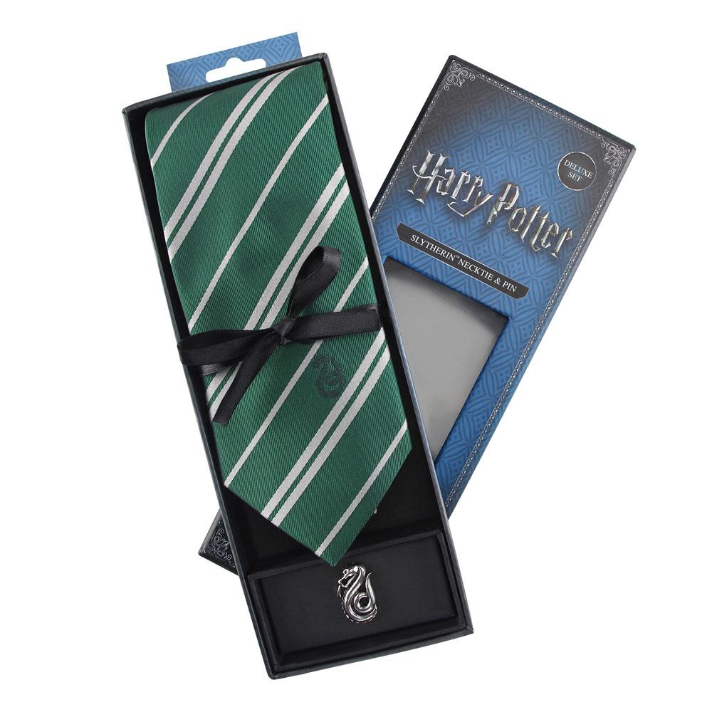 Harry Potter set cravate & badge Slytherin