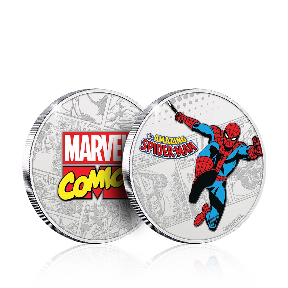 Marvel pice de collection Spider-Man (plaqu argent)