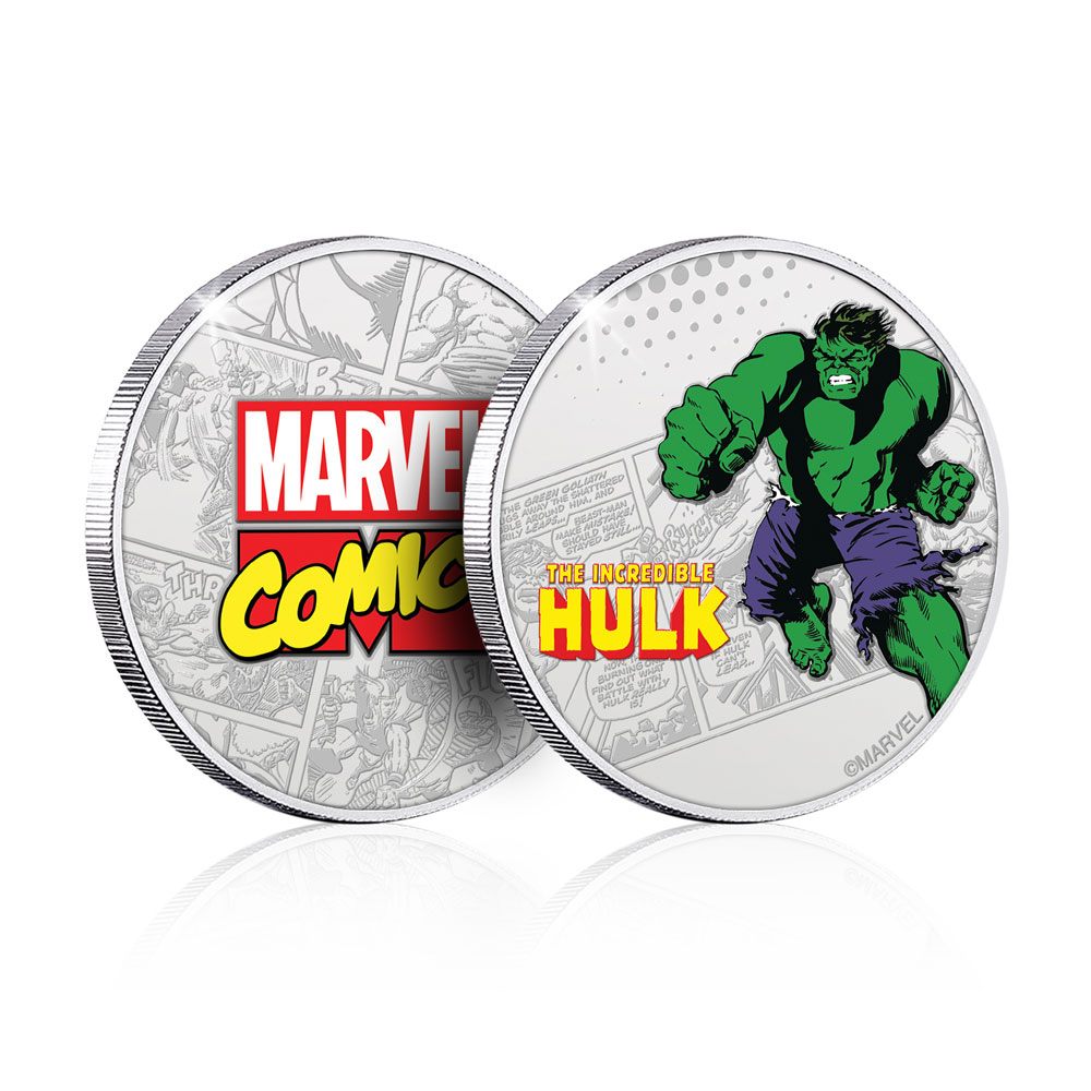 Marvel pice de collection Hulk (plaqu argent)