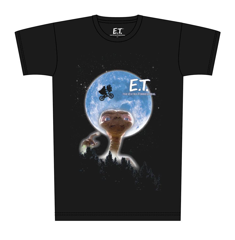 E.T. lextra-terrestre T-Shirt Moon Poster (XL)
