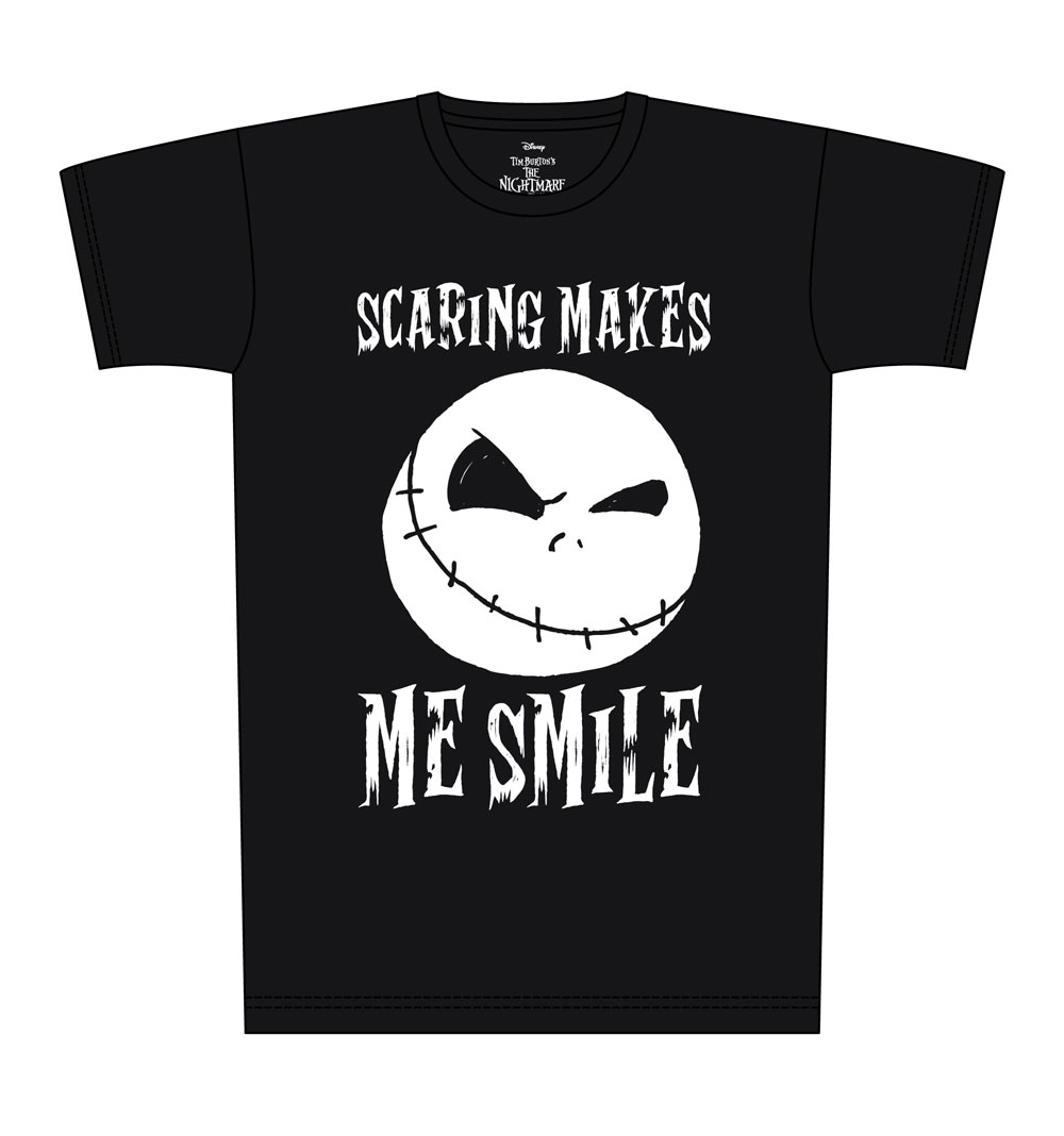 L\'trange Nol de monsieur Jack T-Shirt Scaring Makes Me Smile (XL)