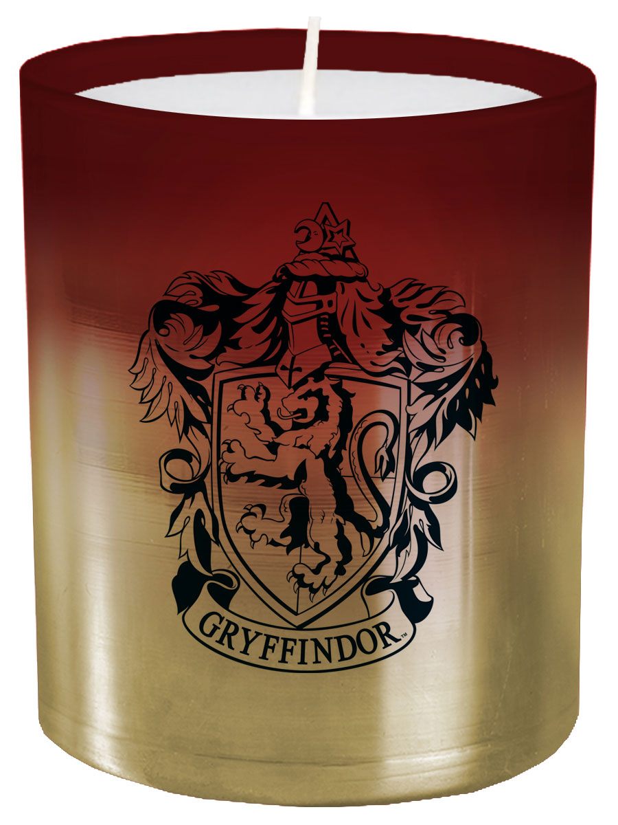Harry Potter bougie verre Gryffindor 8 x 9 cm