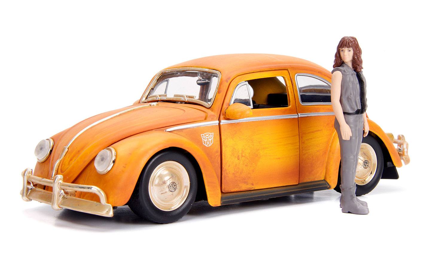Transformers Bumblebee 1/24 Volkswagen Beetle mtal avec figurine
