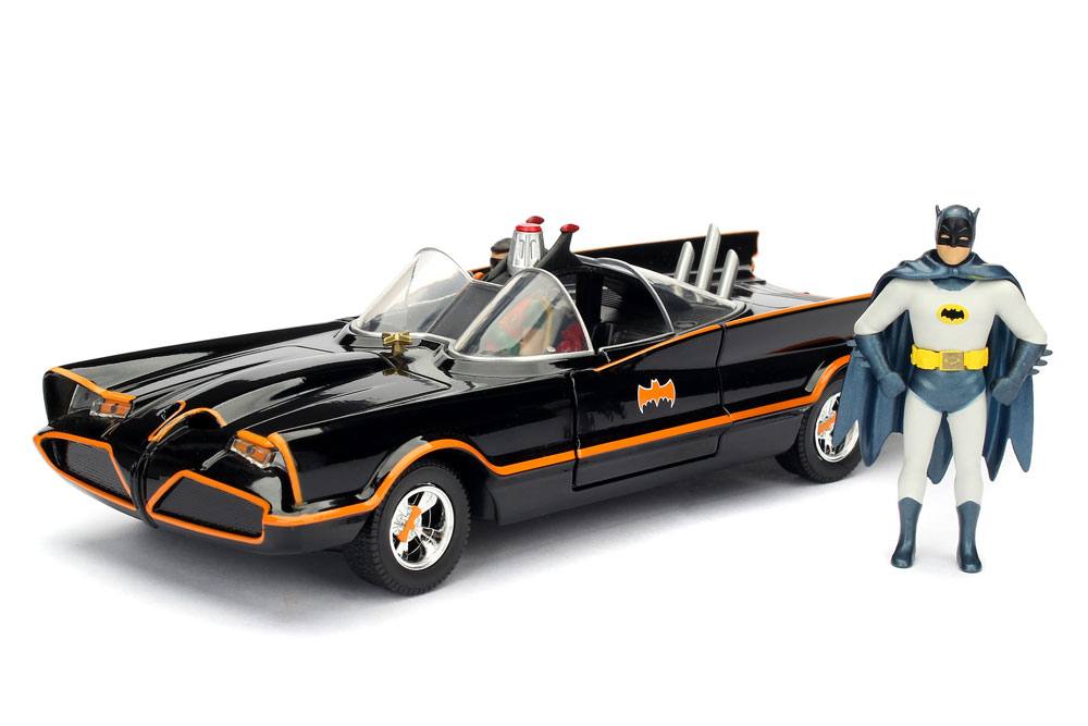 Batman 1/24 Build N\' Collect Diecast Kit 1966 Classic TV Series Batmobile mtal avec figurines