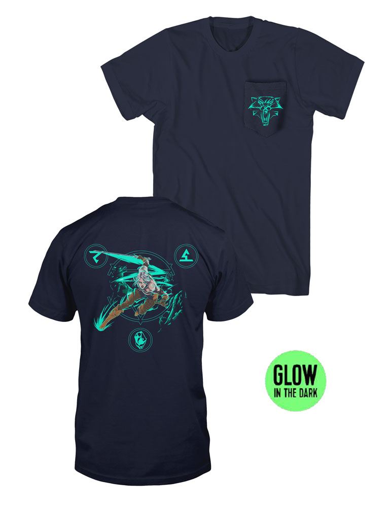 The Witcher T-Shirt Premium Pocket Lion Of Cintra GITD (XXL)