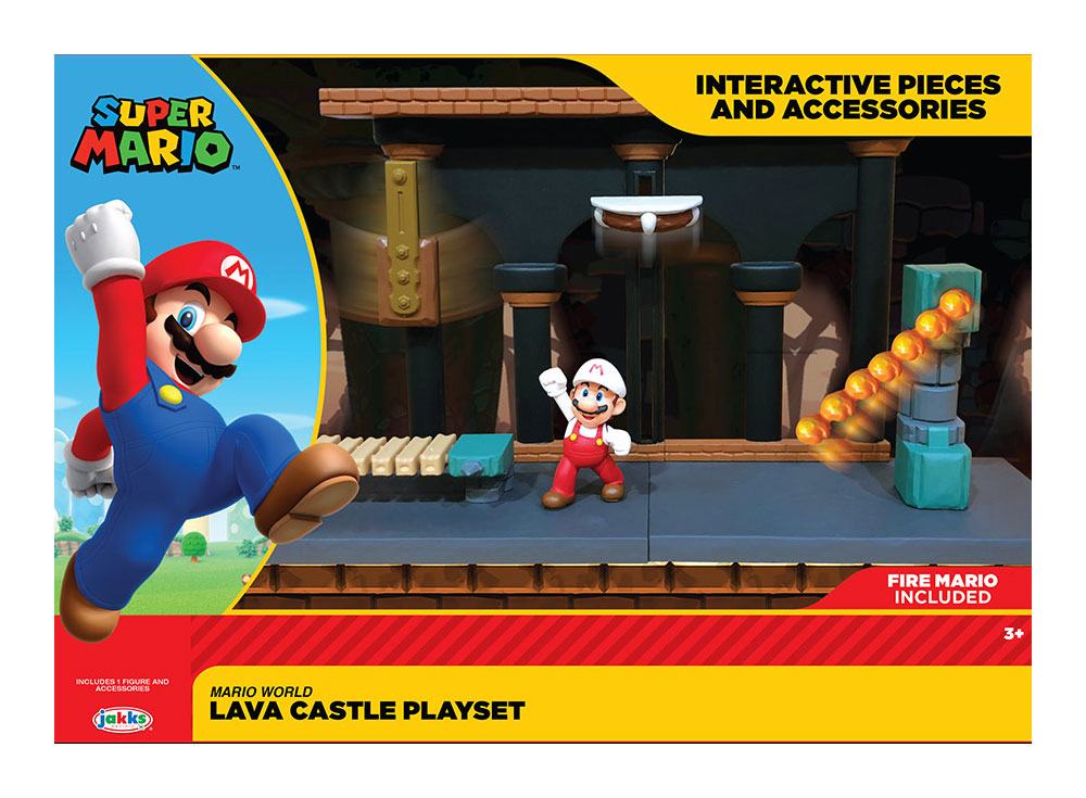 World of Nintendo Super Mario playset Lava Castle