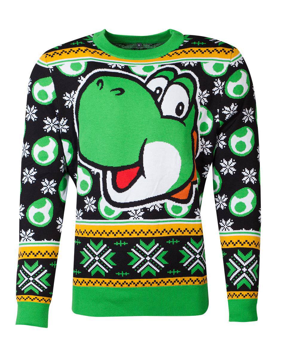 Nintendo Sweater Christmas Super Mario Yoshi  (XL)