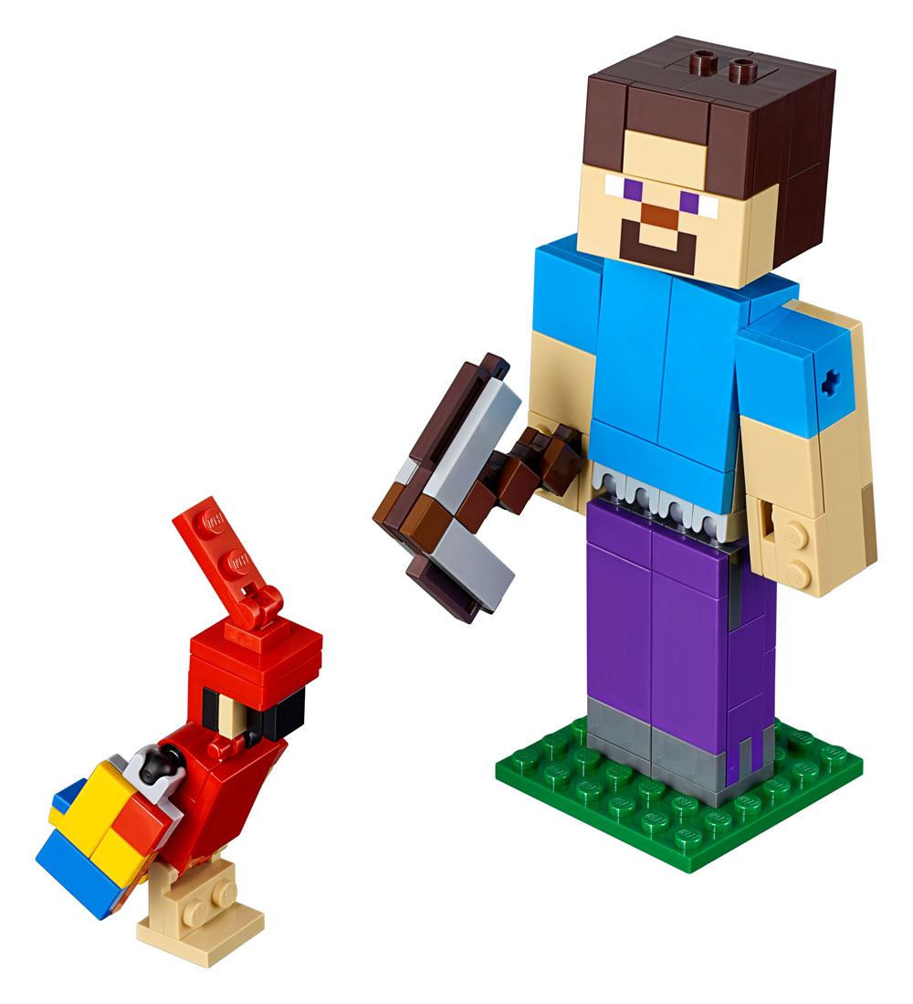 LEGO Minecraft? - BigFig Series 1 : Steve et son perroquet