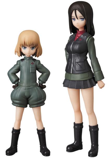 Girls und Panzer mini figurines Medicom UDF Katsyusha & Nonna 8 - 11 cm