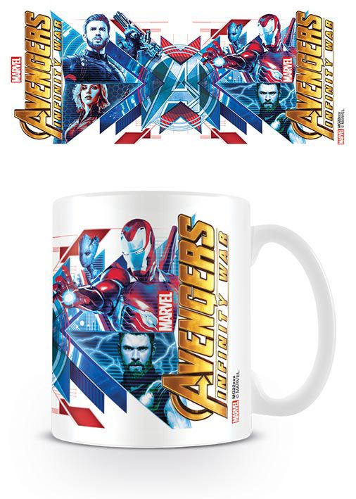 Avengers Infinity War mug Red Blue Assemble