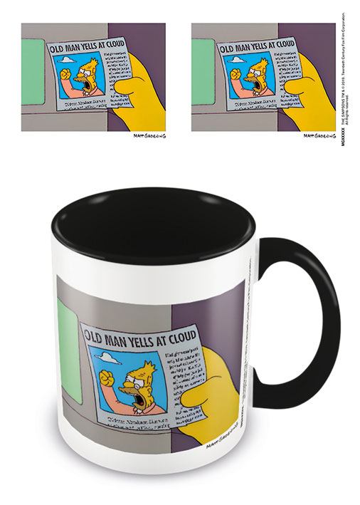 Simpsons mug Coloured Inner Old Man Yells At Cloud