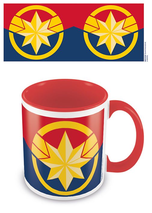 Captain Marvel mug Coloured Inner Emblem