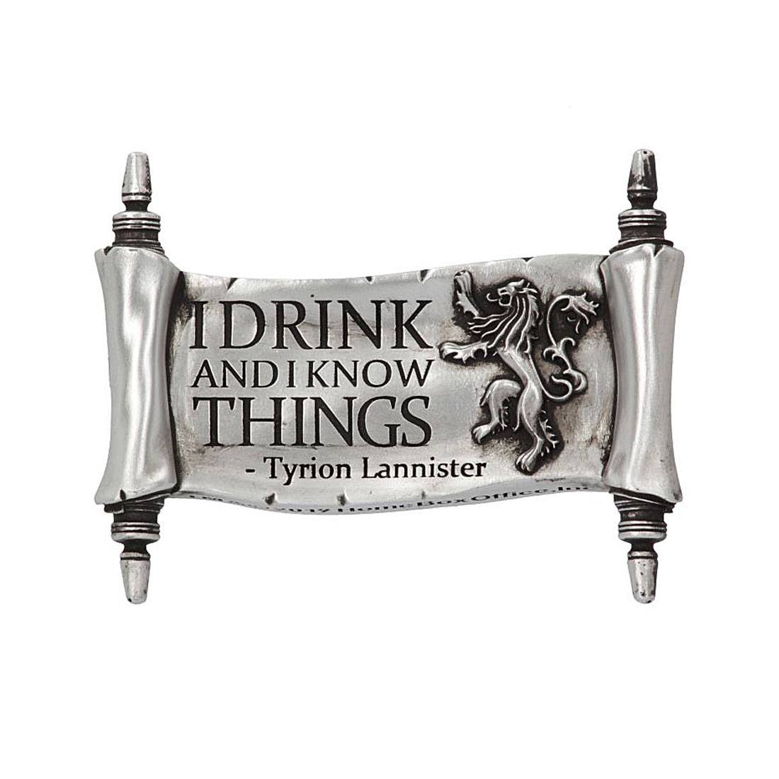Game of Thrones aimant I Drink And I Know Things