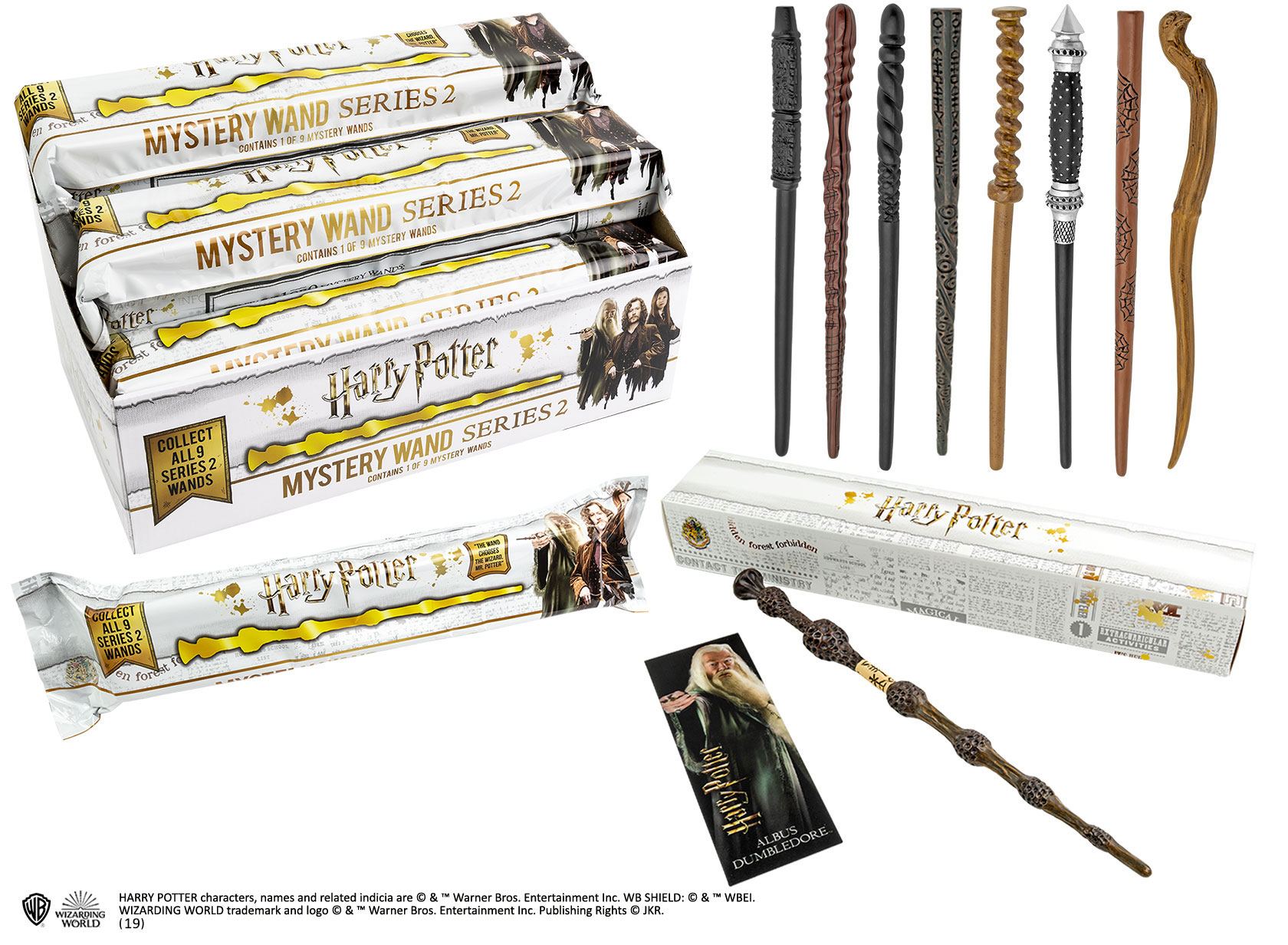 Harry Potter série 2 présentoir répliques baguettes 30 cm Mystery Box (9)