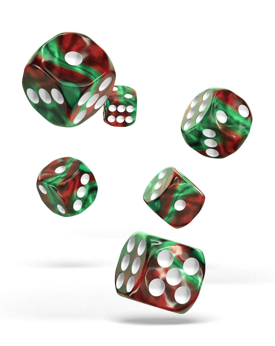 Oakie Doakie D6 Dice Set - 12mm Two-Color Melded Gaming Dice 36 Pieces