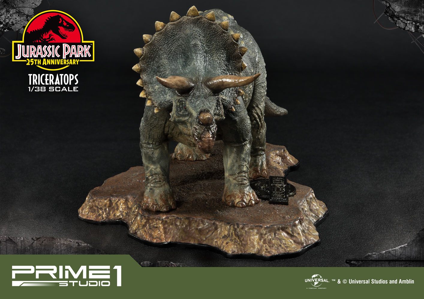 Jurassic Park statuette PVC Prime Collectibles 1/38 Triceratops 11 cm