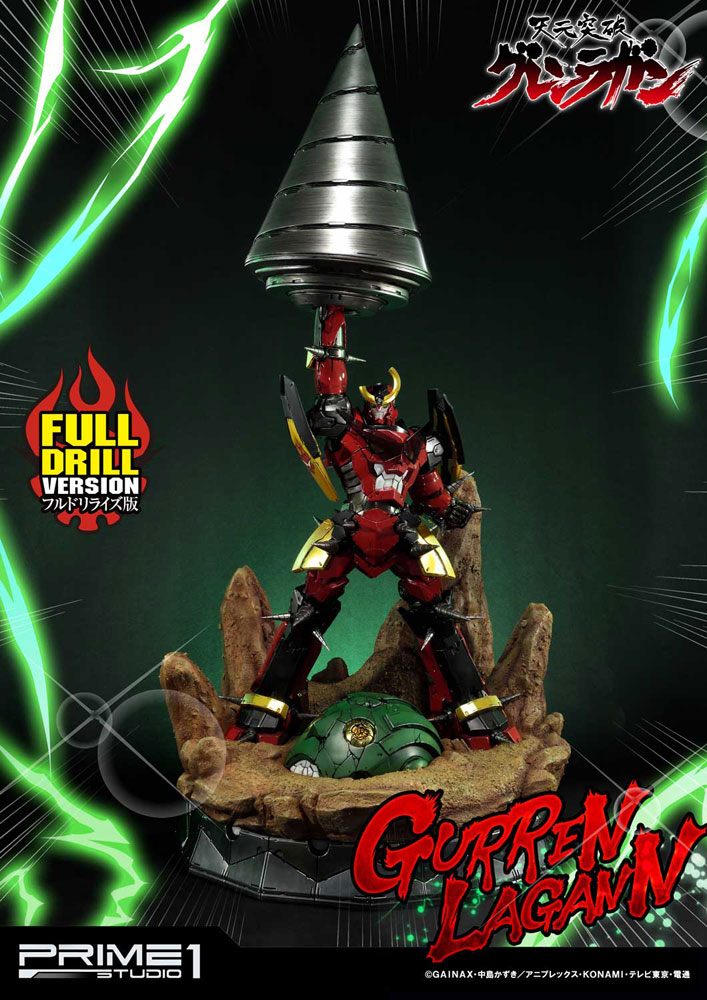 Tengen Toppa Gurren Lagann statuette Gurren Lagann Full Drill Version 102 cm