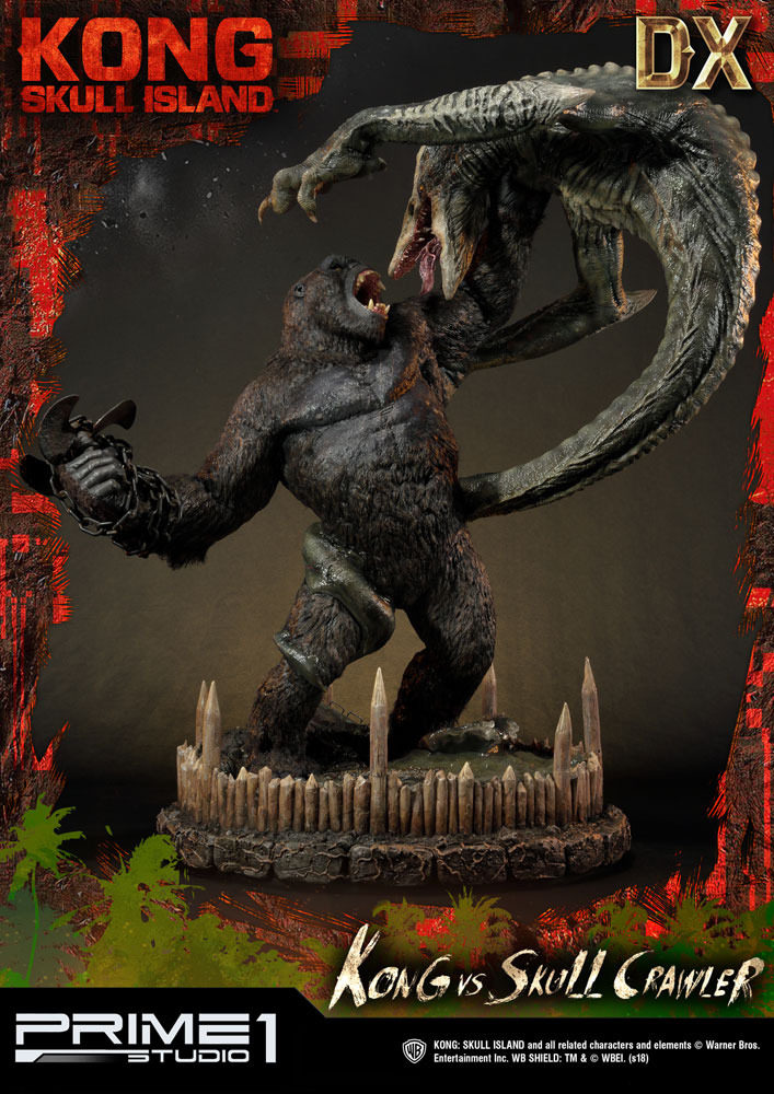 Kong Skull Island statuette Kong vs Skull Crawler Deluxe Version 80 cm