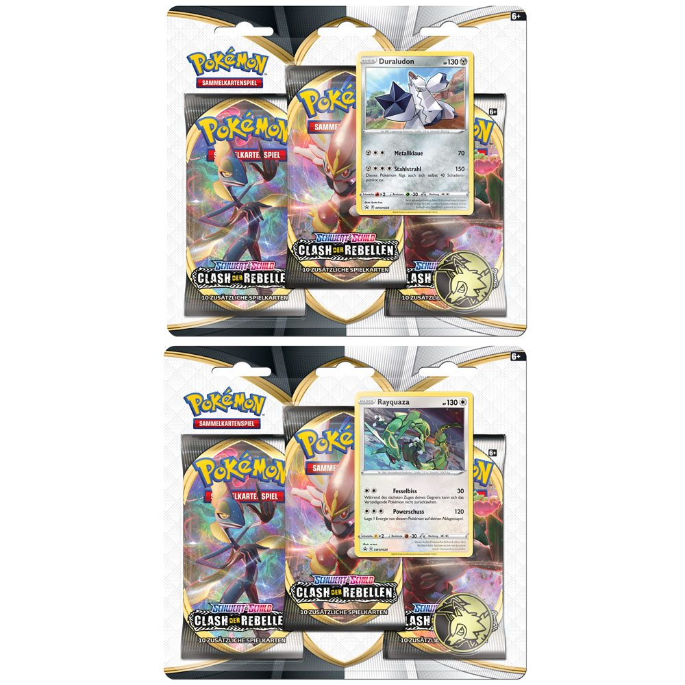 Pokmon pe et Bouclier Clash des Rebelles pack 3 blister boosters *ALLEMAND*