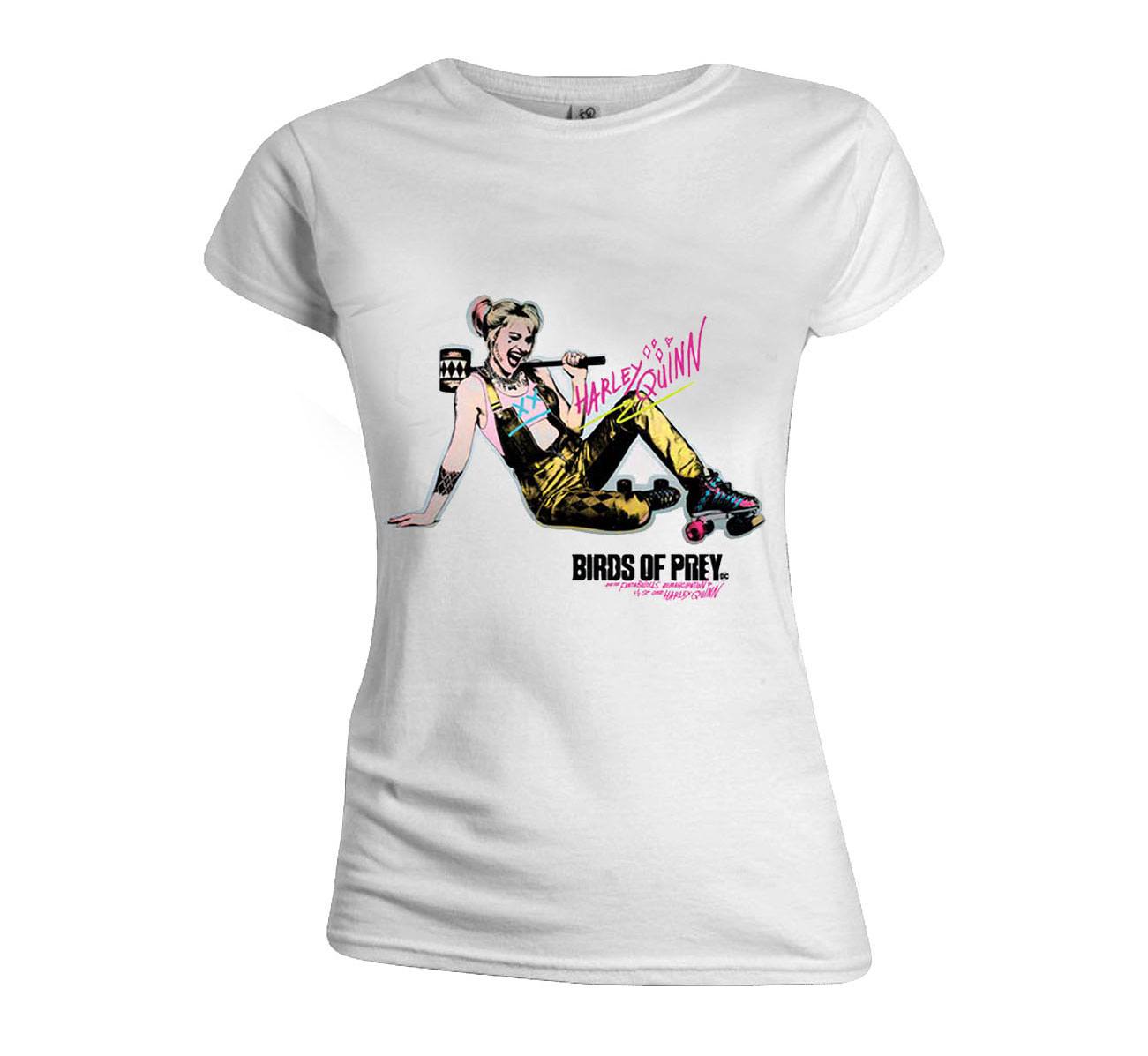 Birds of Prey T-Shirt femme Harley Quinn Hammer Pose (M)